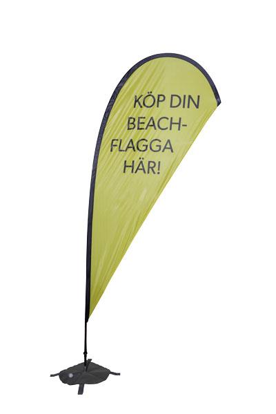 9412992   Beachflagg &quot;Dr&#229;pe Large 430 cm inkludert trykk, mast og b&#230;reveske